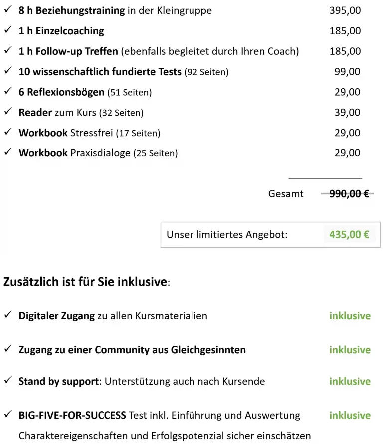Limitiertes Angebot Erfolgreiche Lebensbeziehungen